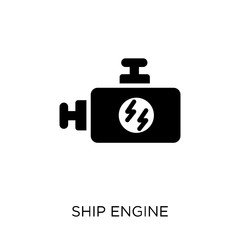 Ship Engine icon. Ship Engine symbol design from Nautical collection.