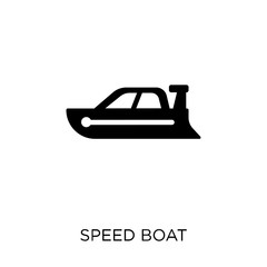 Speed boat icon. Speed boat symbol design from Nautical collection.