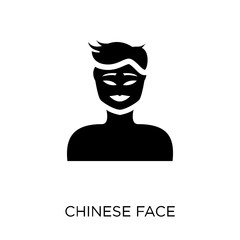 Chinese face icon. Chinese face symbol design from People collection.