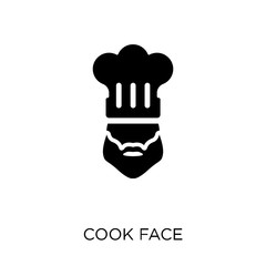 Cook face icon. Cook face symbol design from People collection.