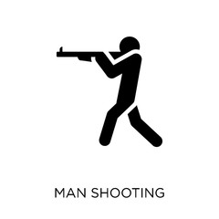 Fototapeta na wymiar man Shooting icon. man Shooting symbol design from People collection.