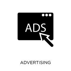 Advertising icon. Advertising symbol design from SEO collection.