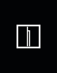 h
letter
logo
black white