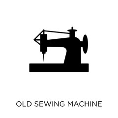 Old sewing machine icon. Old sewing machine symbol design from Sew collection.