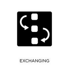 Exchanging icon. Exchanging symbol design from Strategy collection.