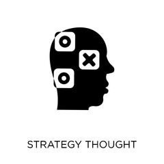 Strategy thought icon. Strategy thought symbol design from Strategy collection.