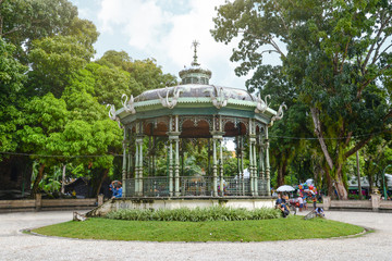 central bandstand of the square - obrazy, fototapety, plakaty