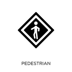 Pedestrian sign icon. Pedestrian sign symbol design from Traffic signs collection.