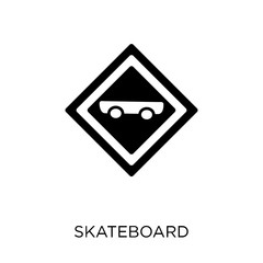 Skateboard sign icon. Skateboard sign symbol design from Traffic signs collection.