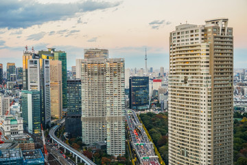 Fototapeta premium シーサイドトップ（世界貿易センタービルの展望台）からの風景