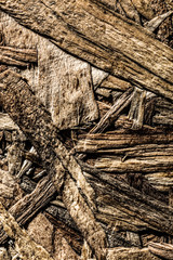 Textured OSB material vertical view