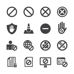 Block icon set