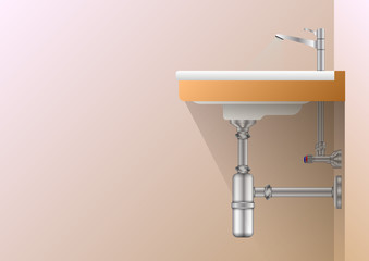 Realistic siphon and sink