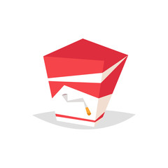  Cartoon cigarette pack.