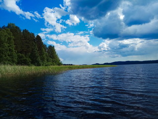 Lake in Karelia. Russia.