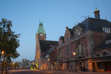Colmar,France-October 14, 2018: SNCF Colmar station in the morning
