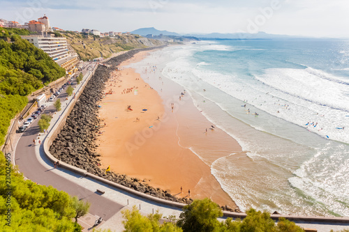 Plage De La Côte Des Basques Biarritz Pyrénées Atlantiques