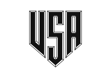 Shield USA, logo design vector design illustration