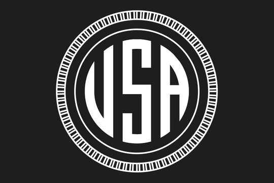 Logo of the United States of America in the form of coins
