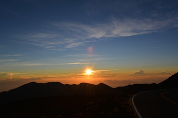 Sunrise from the top of a 12,000 ft peak