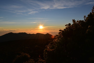 Sunrise from the top of a 12,000 ft peak