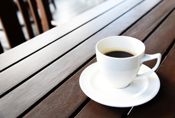 Black coffee in the morning