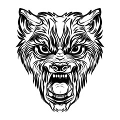 тату дикая личность волка