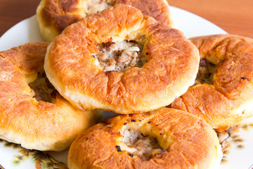 Russian Pie with meat