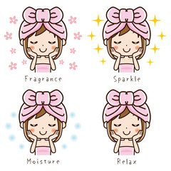 女性　ビューティー　セット