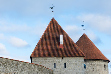 Towers of Tallinn old town