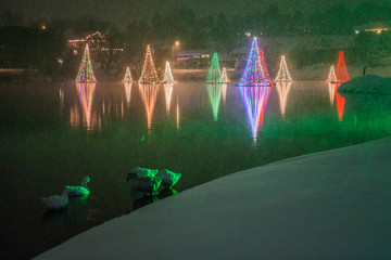 Salem Pond at Christmas