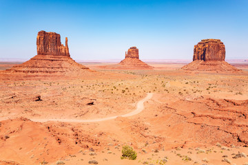 Fototapeta na wymiar Monument Valley Tribal Park in Navajo Nation, Utah and Arizona, USA