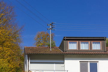 telegraph poles