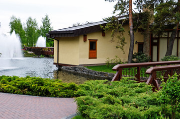 landscape house near the lake