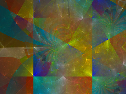 surreal Futuristic digital 3d design art abstract background fractal illustration for meditation and decoration wallpaper 