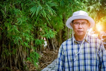 old male farmer Bamboo growing career