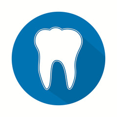 Dent icon. Tooth logotype. Dental office logo. Vector illustration