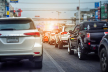 Car parked on street,Car parked on road