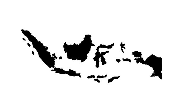 map of Indonesia. Vector illustration
