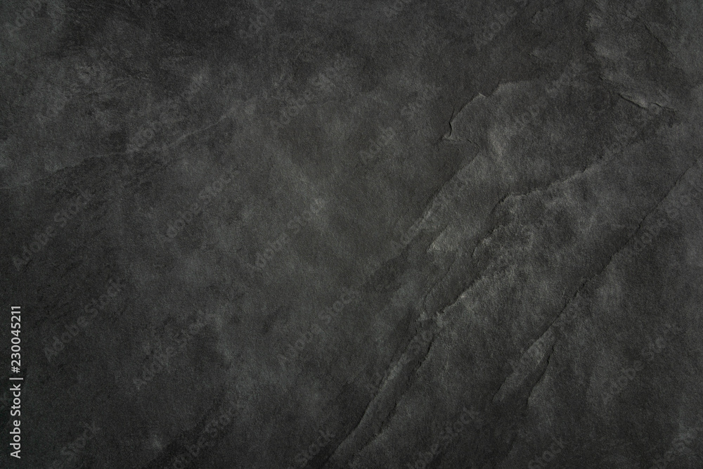 Wall mural Black Slate Texture Background Blackboard - Stone - Grunge Texture