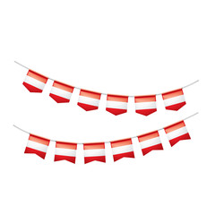 Fototapeta na wymiar Austria flag, vector illustration on a white background