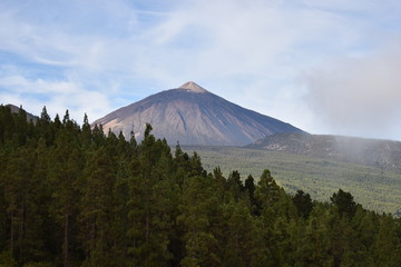 The big famous volcano Pico del Teide in Tenerife, Europe