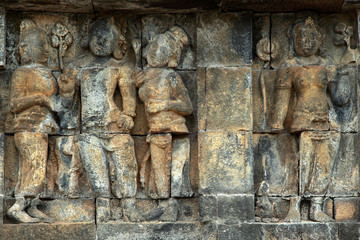 relief borobudur temple