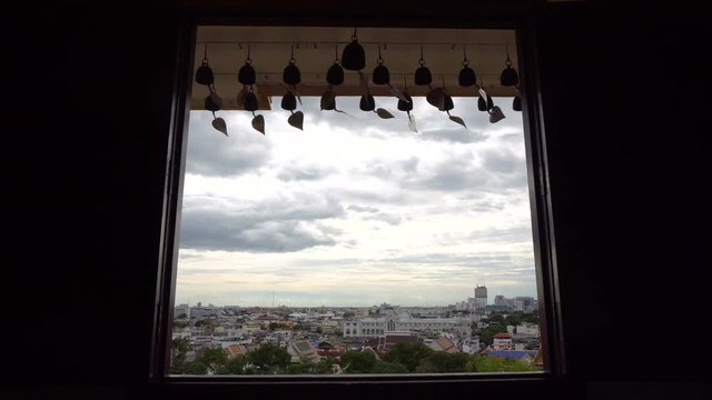 Bangkok Old Town Through Window