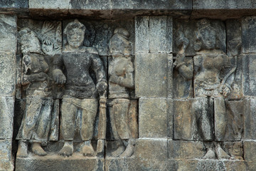 relief borobudur temple
