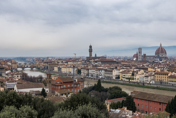Panoramic  view of Florence from Piazzale Michelangelo
