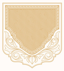 Vintage decorative ornate card