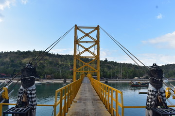 Yellow bridge in Nusa lembongan