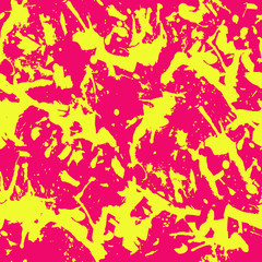 Funky abstract color paint splashes seamless pattern