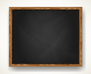 Blank black chalkboard frame background